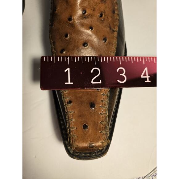 Cheyenne Cowboy Brown Bootes With /Ostrich Mexican Size 26 main image 7